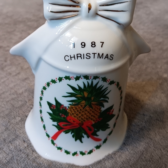 1987 Pineapple Christmas Bell Vintage 80s Holiday Home Decor Farmhouse - Picture 4 of 8